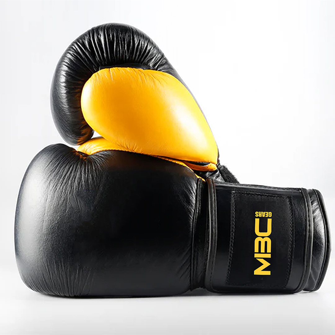 MBC BOXING GLOVES BLACK & GOLD