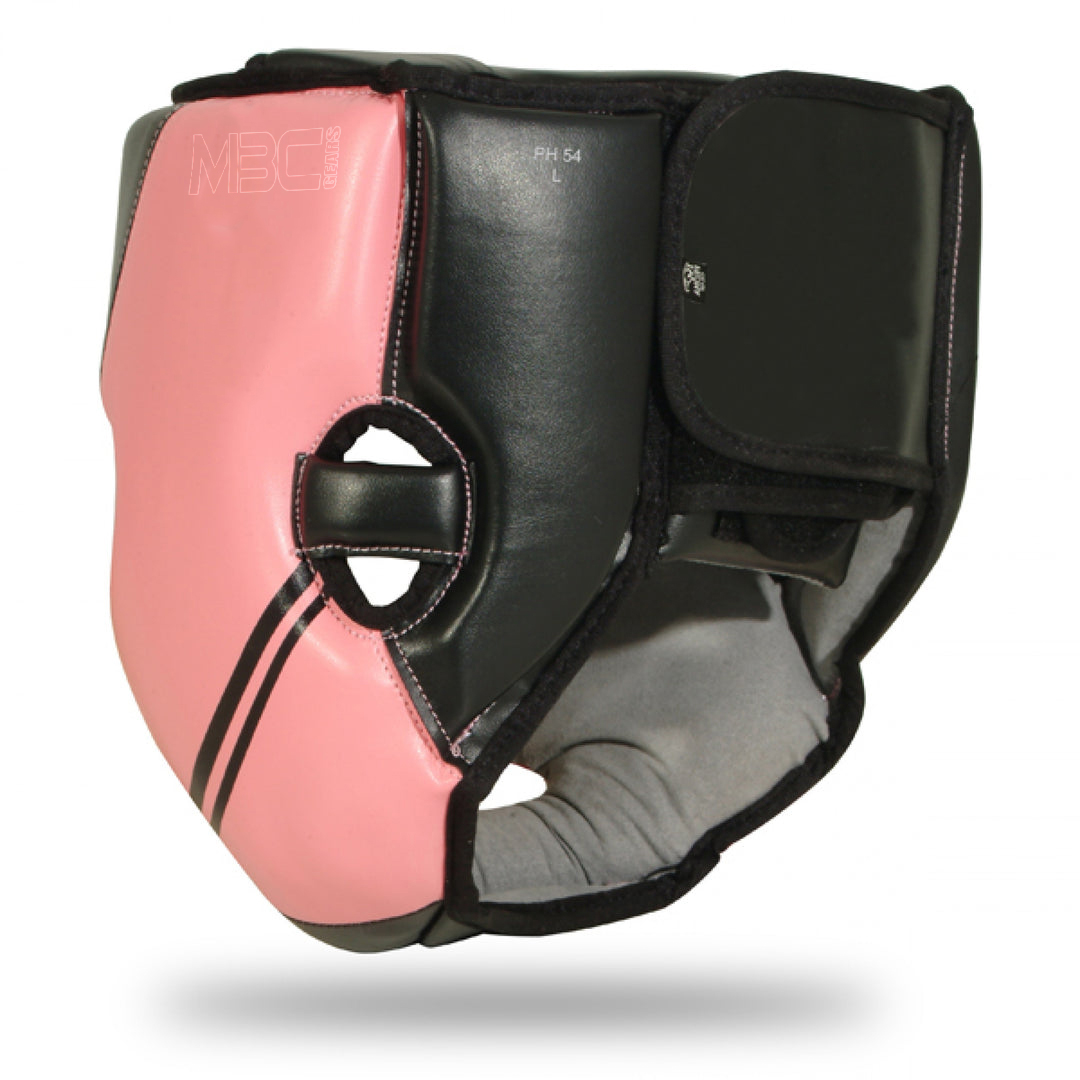 MBC Gears Kids & Adults Full Face Head Guard – Boxing, MMA, Muay Thai, Taekwondo – Pink/Black - Image 3