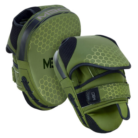 MBC Gears Green Hex Focus Mitts – Premium Boxing & MMA Training Pads