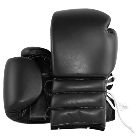 MBC:Pro Competition Boxing Gloves – Genuine Leather (Black)
