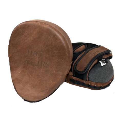 MBC Gears Vintage Brown Focus Mitts – Premium Boxing & MMA Training Pads