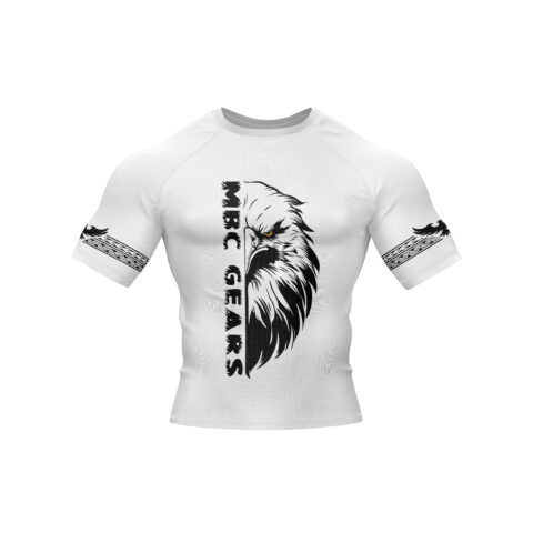 Eagle Vision White Short Sleeve Rashguard – MBC GEARS