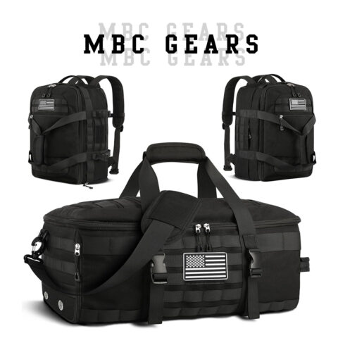 Tactical Military Duffle Backpack – 3-in-1 Convertible Gear Bag
